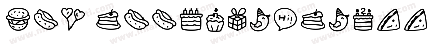 2nd anniversary字体转换